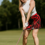 Jamie Sadock Power Play Red Patterned Skort