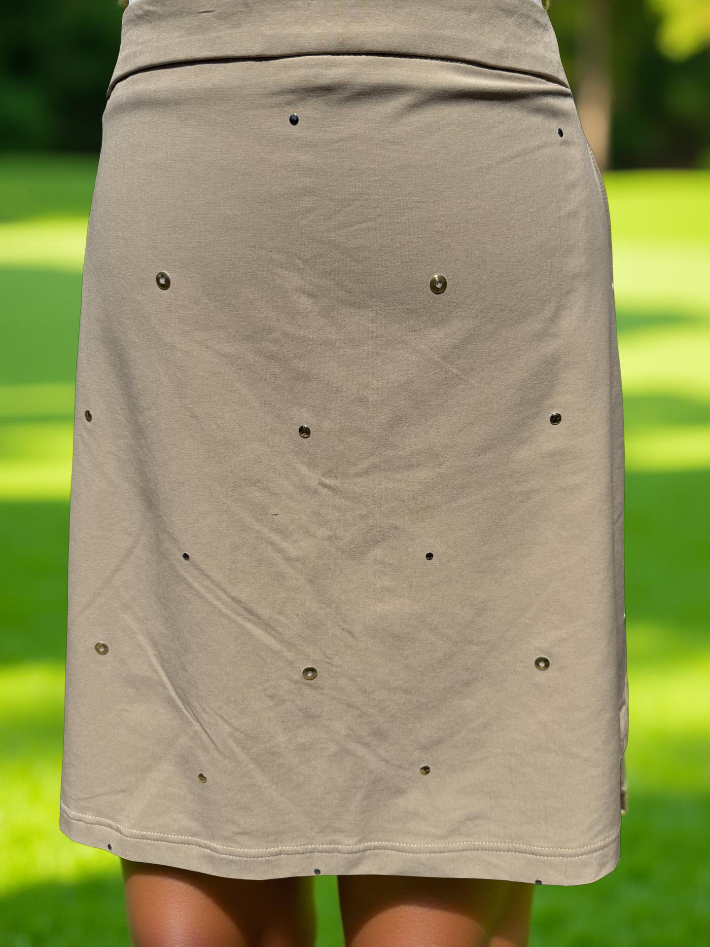 Tan and Sparkle Women’s Golf Skort - Image 3