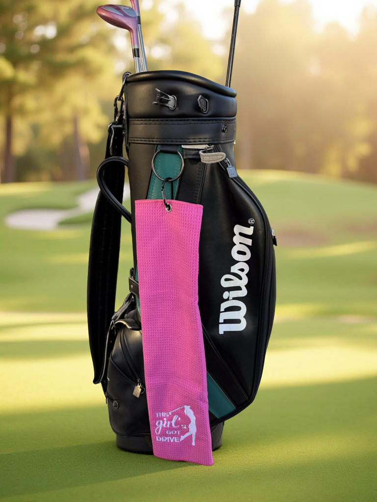 This Girl’s Got Drive Golf Towel - Image 2